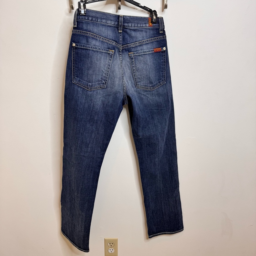 7 For All Mankind Women's Dark Blue 1984 boyfriend Jeans - Picture 2 of 4